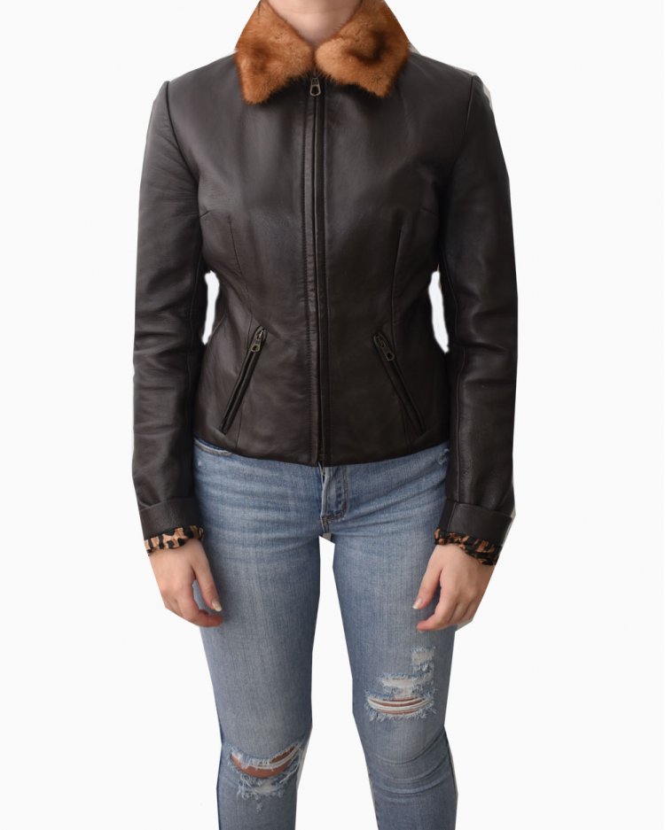 ジャケット・アウター F/W2015 Dolce & Gabbana Leather jacket 中古・古着通販】DOLCE & GABBANA (ドルチェ＆ガッバーナ) レザー